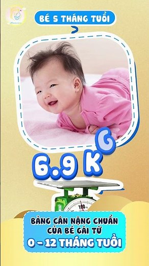 Miss Care | Bảng cân nặng chuẩn của bé gái từ 0-12 tháng tuổi #misscare #baomaumisscare