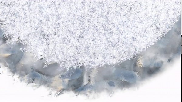 Animated Frost Transition Overlays with Organic Ice Crystallization Effects From side to up.