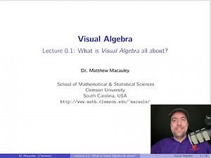 Visual Algebra Lecture 0.1: What is Visual Algebra all about?