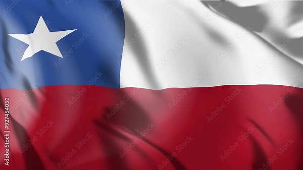 Chile Flag, Chile Flag Waving, Flag Motion Graphics, Flag of Chile, Chile National Flag Animation Video, Waving Chile National Flag Animation