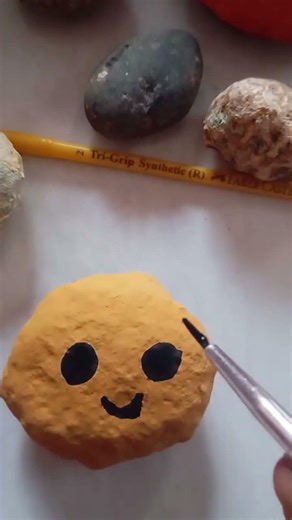 #cute painting on stone 😍🥰🤩#art