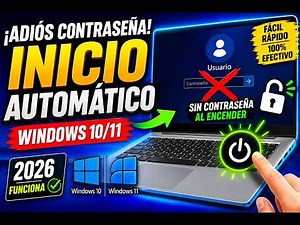 Cómo quitar contraseña de Inicio de Windows 10 o Windows 11 en 2026