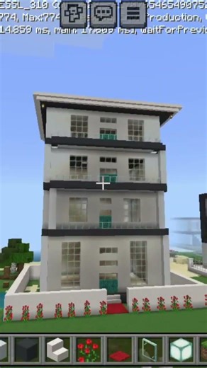 Minecraft MODERN All' House Tour Full video #shorts #gaming #videos