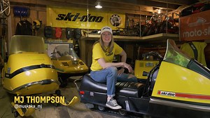 MJ Thompson knows Ski-Doo snowmobiles. Her collection of rare and memorable Ski-Doo snowmobile knowledge rivals any collector or museum curator. Take a step back in time with this Ski-Doo snowmobile historian as she shares some of her favorite sleds, memorabilia and fellow fanatics she's discovered over the years. Be the first to watch Episode 1 tomorrow by joining our Official Ski-Doo Group: https://bit.ly/46zPUfB | Ski-Doo