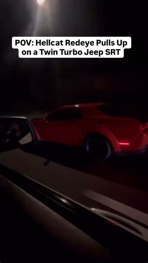 Hellcat Redeye tries to bully Twin Turbo Jeep SRT