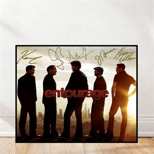 Entourage Cast Signed Poster – Adrian Grenier, Kevin Connolly, Jeremy Piven Autographed Wall Art - Etsy