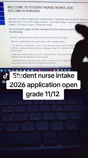 2026 Student Nurse Intake Applications Open for Grades 11/12