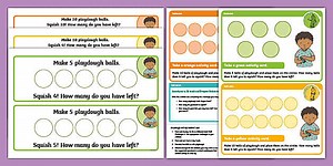EYFS Maths Subtraction Chilli Challenges: Subtraction Squish