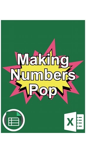 CheatSheets on Instagram: "Making Numbers Pop in Excel‼️ ❤️ and follow for daily tips! 🗂️ Save this post for future reference! 👯 Share it with a friend! 🎁 Get Excel Templates, PDF Cheat Sheets, Trackers, and Trainings at the link in our bio! 🎯 Follow us on Instagram, YouTube, TikTok, and more at the link in our bio! #excel #shortcuts #cheat #sheet #spreadsheet"