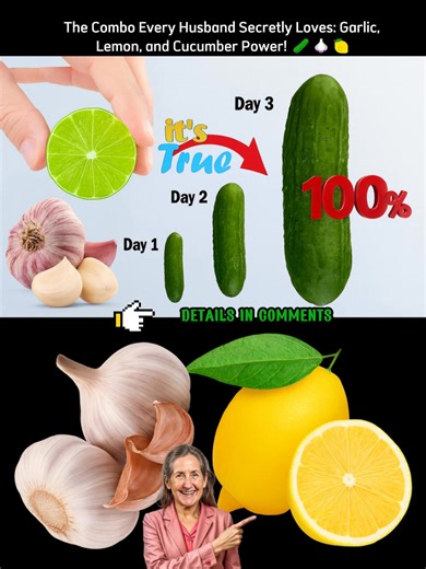 33K views · 218 reactions | The Combo Every Husband Secretly Loves: Garlic, Lemon, and Cucumber Power! 勒龍 | Health Made Simple | Facebook