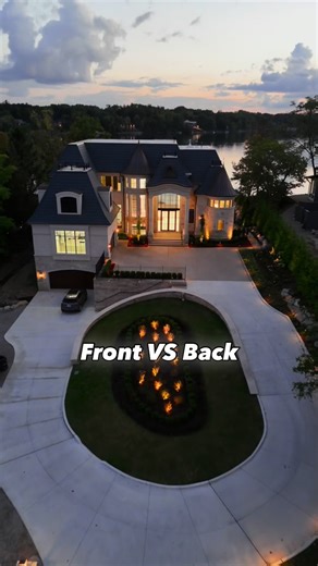 When modern design meets pure creativity, you get THIS! 😍 A brand new build featuring a double island kitchen with onyx countertops that light up in any color and a backyard that glows after dark 🌖 Architect: @azdarchitects Builder: Nick Shango at 248.521.0903 #luxury #architecture #newbuild #modernhomes | WayUp Media