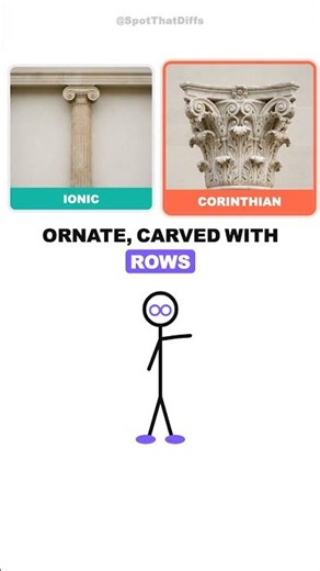 Those Columns Aren't the Same 🏛️ 6 Building Details You Confuse #shorts