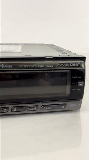 Alpine Car Radio CD Player MP3 WMA BBE AUX HD Sat Ready CDA-9856
