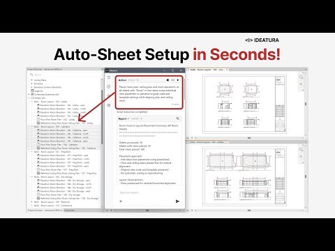IDEATURA AI for Revit - Automated Sheet Setup in Seconds