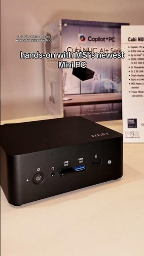 MSI Cubi NUC AI+ 2M Mini PC Hands On #minipc #msi