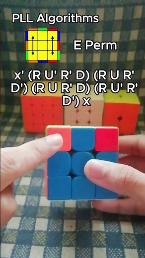 Learn Cube Algorithms | Day#5 PLL E-Perm | #cubing #pll #rubikscube