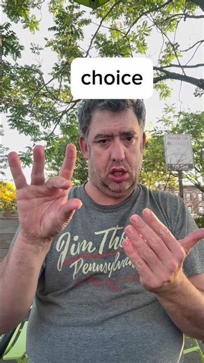 ASL sign for choice / Learn ASL