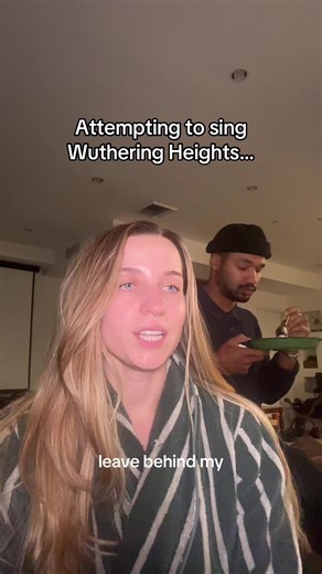 This song is a crowd pleaser in our house #wutheringheights #katebush #cover #singing