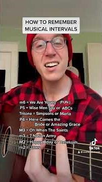 how to remember musical intervals #music #intervals #musician