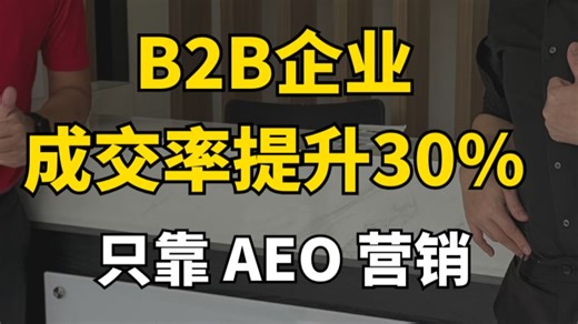 🇲🇾 B2B企业老板做AEO营销 成交率提升30%