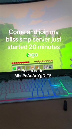 Realm code: Mhn9nAuAeYgDtTE come and join #fyp #bliss #minecraft #realm #popular