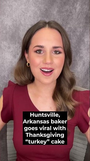 Huntsville, Arkansas baker goes viral with hyper-realistic turkey cake