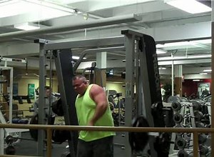 Most 205-Pound Upright Rows Using A Smith Machine