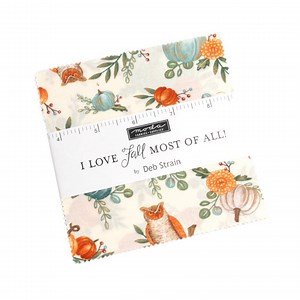 MODA Charm Pack I Love Fall Most of All by Debbie Strain Contains 42 Pieces Measuring 5" Square Quality Cotton Quilting Fabric. - Etsy UK