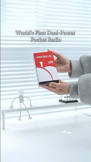 Meet the World's First Dual-Power Pocket Radio! PRUNUS J-555 Pocket Radio!
