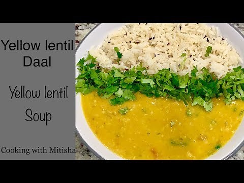 LENTIL SOUP (DAAL) | Indian Yellow Lentil Curry Recipe - VEGAN | Yellow lentil soup/Yellow dal