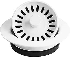 Karran Quartz QDFWH 3-1/2 in. Kitchen Sink Decorative Disposal Flange in White