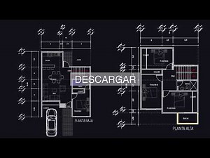 Descargar Plano de Casa 2 pisos AutoCad DWG