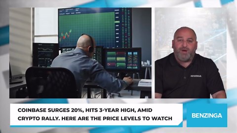 Coinbase Surges 20%, Hits 3-Year High, Amid Crypto Rally. Here Are The Price Levels To Watch