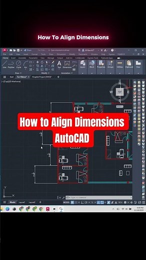 How to Align Dimensions in AutoCAD #AutoCAD #2d #2ddraw #cad #civilengineering #architecture #design