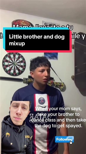 When your mom says, take your brother to dance class and take the dog to get spayed. #dog #dancechallenge #dancer #brother #growingup