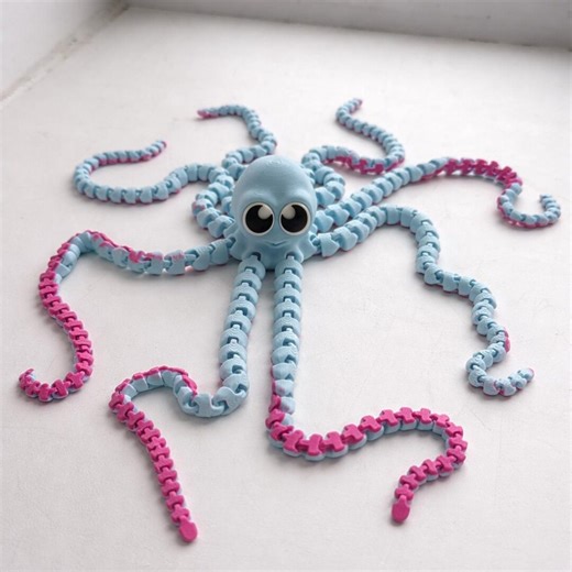 Articulated Octopus Mini Version Flexi 3D Model STL File,articulated Cute Octopus STL File 3D Print, Tiny Octopus STL Print Files - Etsy
