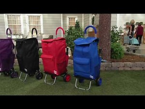 Trolley Dolly XL Deluxe 2-in-1 Folding Cart & Dolly w/ Comfort Handle on QVC