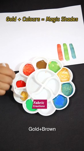 🎨✨ Gold Colors = Magic Shades This video is all about exploring the richness of gold color when mixed with other shades. Whether you mix it with red, blue, black, or white – gold creates beautiful, unique tones that are perfect for fabric painting and DIY art. If you love experimenting with colors, you’ll enjoy watching these stunning transformations. Let us know in the comments – which gold mix is your favorite? #GoldColorMixing #CreativeColors #FabricPaintingIdeas #ArtInspiration #ColorBlendi