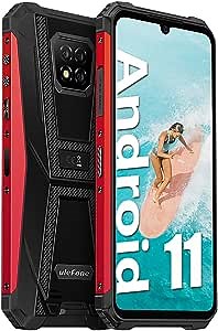 Ulefone Armor 8 Pro Rugged Smartphone 6GB+128GB Android 11 Helio P60 Octa-core Waterproof Cell Phone,16MP Triple Rear Camera, 6.1''HD+ Display 5080mAh Battery Global Dual SIM 4G Rugged Phone Unlocked