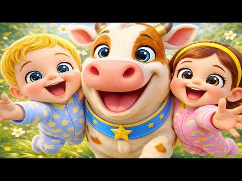 The Cow Goes Moo 🐄 | Animal Dance Song for Kids | Fun Nursery Rhymes & Kids Songs