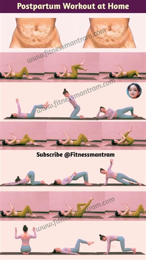 Exercise for Belly Fat🔥Postpartum Workout at Home🔥Lose Belly Fat Workout🔥#bellyfat #exercise #shorts