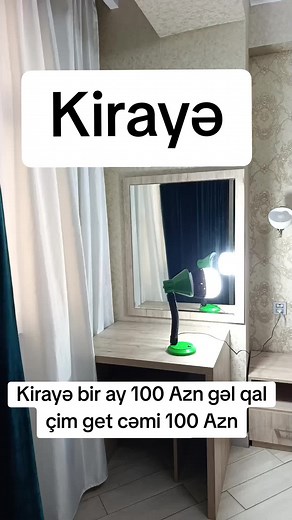 Kirayə Evlər: Bir Ay 100 AZN