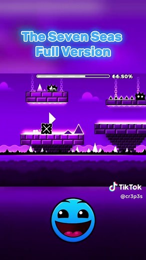 Exciting Mobile Geometry Dash Level: The Seven Seas