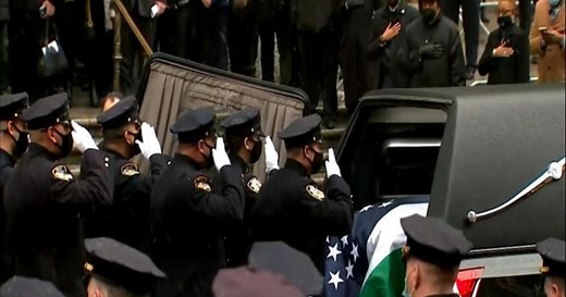 Funeral held for NYPD officer shot on duty