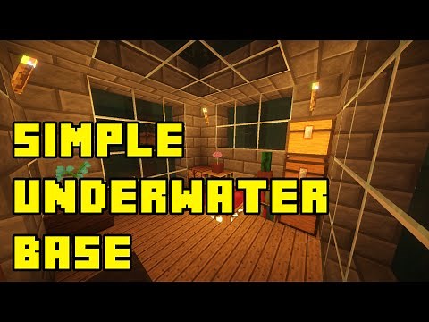 Minecraft Easy Underwater House Tutorial (How to Build)