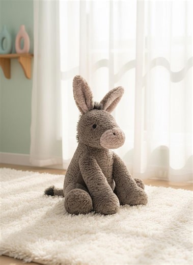 Donkey Plush Toy Soft Stuffed Donkey Cute Farm Animal Plush Baby Gift Nursery Decor Kids Stuffed Animal Toy - Etsy