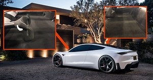 First look inside Tesla Roadster white prototype - glimpse at how big the backseat could be