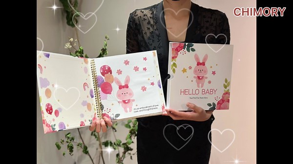 First 5 Years Baby Memory Book Journal - Hardcover Baby Memory Book Baby Scrapbook, Baby Books for New Parents Keepsake, Pregnancy Journal A Milestone Book to Record Every Event from Birth to Age 5