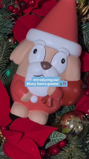 Bunnings Warehouse on Instagram: "Secret’s out 🎅‼️ Our @officialbluey Santa gnome has arrived just in time for Christmas, and he’s the perfect addition to your festive setup💙 Shop in store while stocks last. #Bluey #Hammerbarn #Gnome"