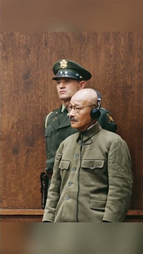WW2 Photo: Hideki Tojo Receiving his Death Sentence #ww2photo #history